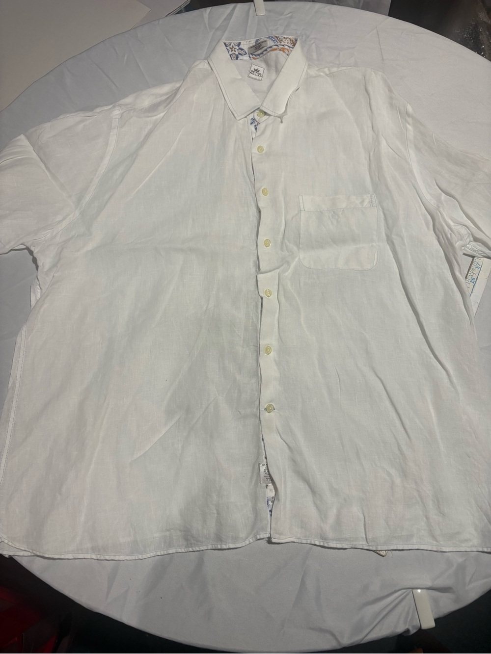 Peter Millar short sleeve linen shirt